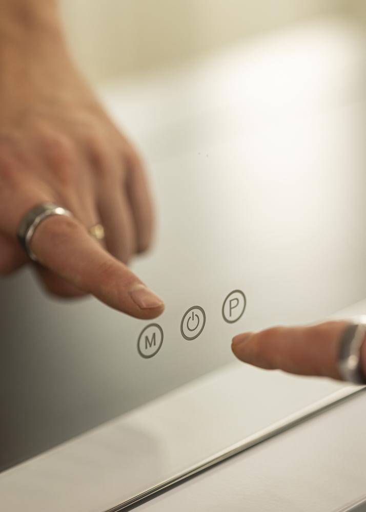 KAILA Kosmētikas spogulis Vanity LED 15 Balts 80x60 cm