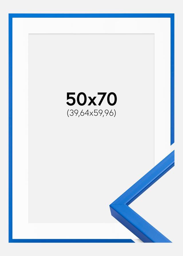 Rāmis E-Line Zils 50x70 cm - Paspartū Balts 16x24 inches