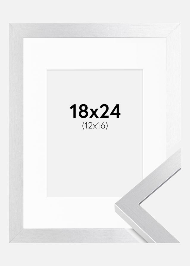 Rāmis Selection Sudrabs 18x24 cm - Paspartū Balts 13x17 cm