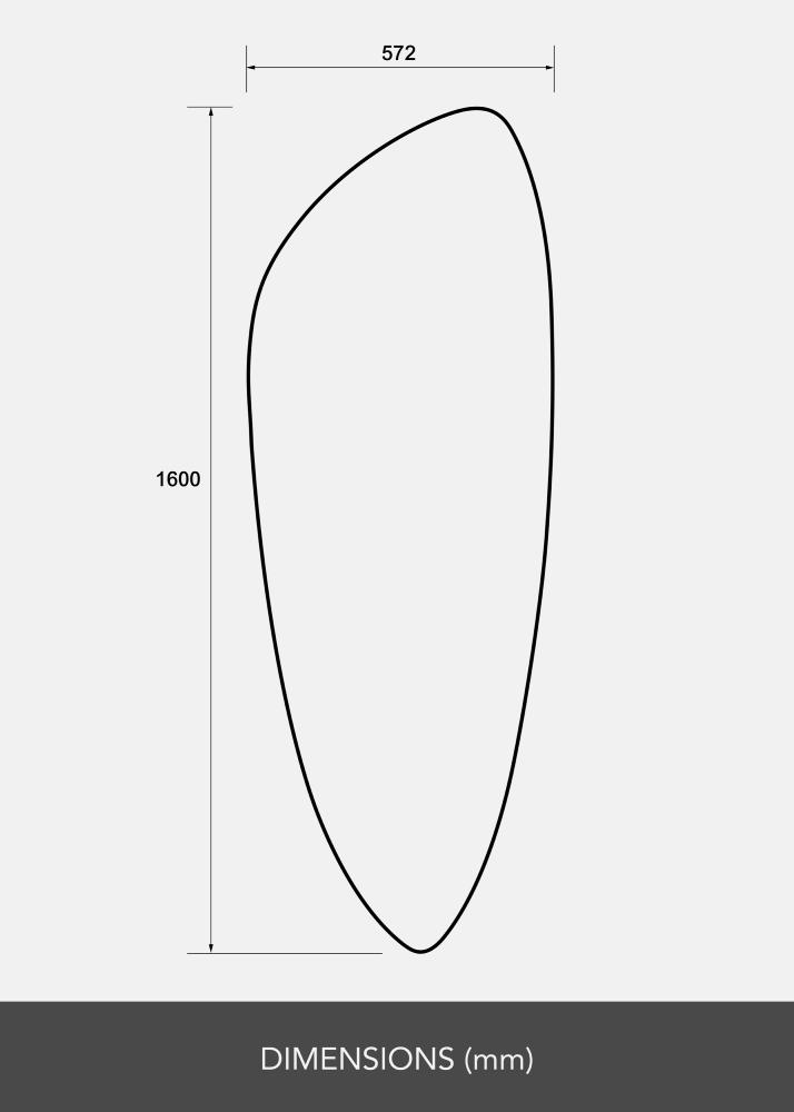 Spogulis Obelisk 160x57 cm