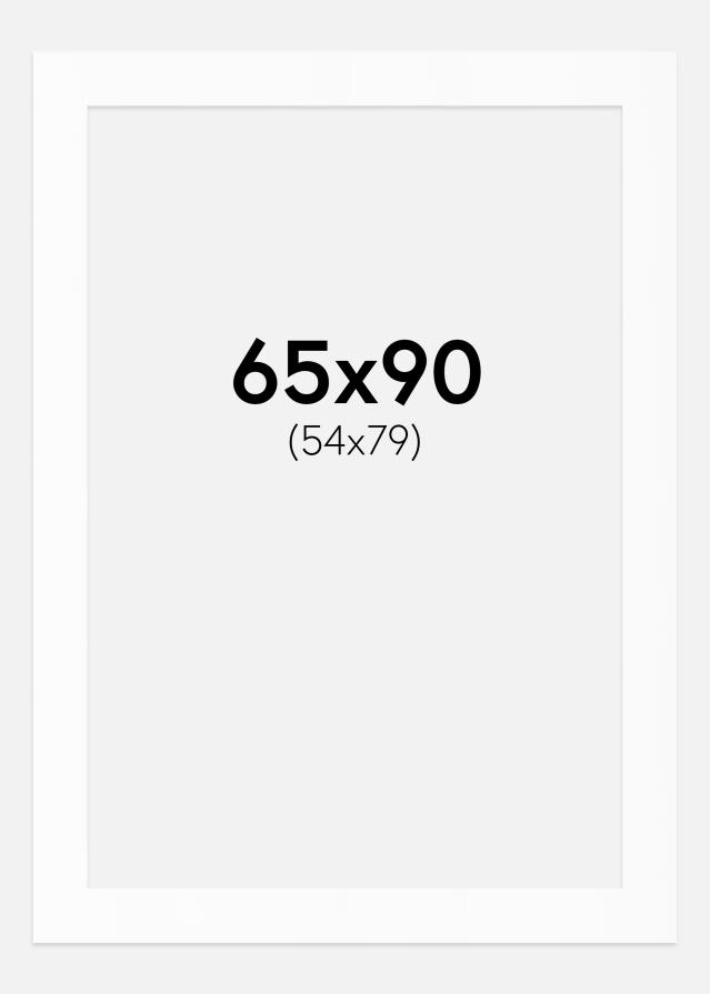 Paspartū Balts Standarts (Balts Kodols) 65x90 cm (54x79)
