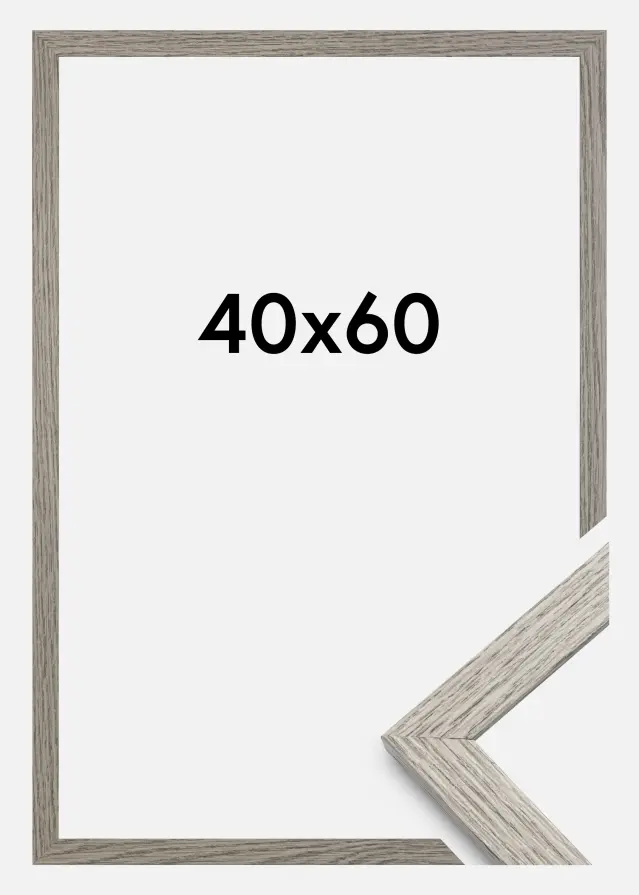 Rāmis Estētisks Akrila stikls Grey Oak 40x60 cm