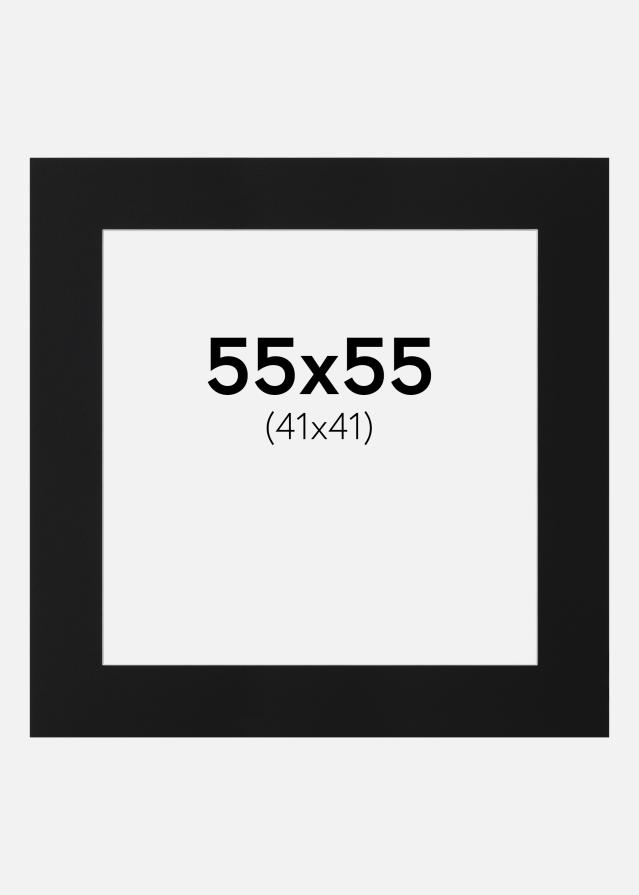 Paspartū Melns Standarts (Balts Kodols) 55x55 cm (41x41)
