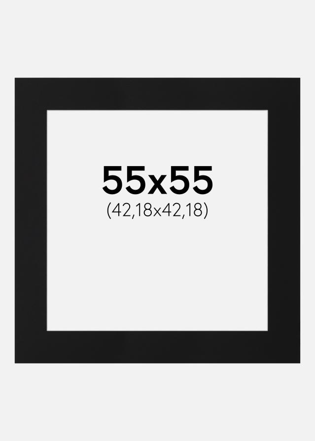 Paspartū Melns Standarts (Balts Kodols) 55x55 cm (42,18x42,18)