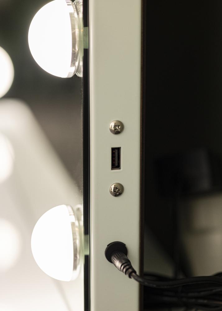 KAILA Kosmētikas spogulis Vanity LED 15 Balts 80x60 cm