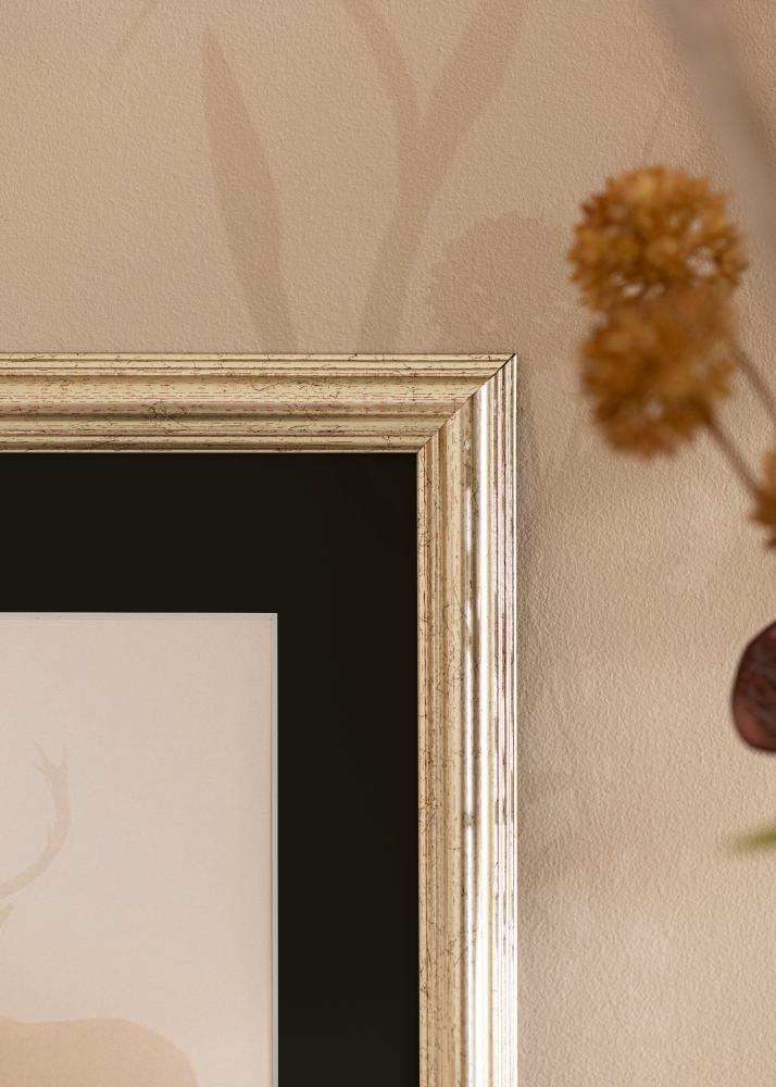 Rāmis Västkusten Sudrabs 70x100 cm - Paspartū Melns 62x93 cm