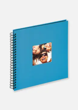 Fun Albums ar spirāli Jūras zils - 30x30 cm (50 Melni Lappuses / 25 loksnes)