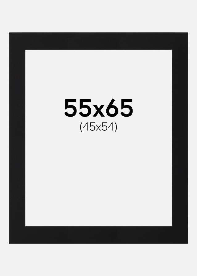 Paspartū Melns Standarts (Balts Kodols) 55x65 cm (45x54)