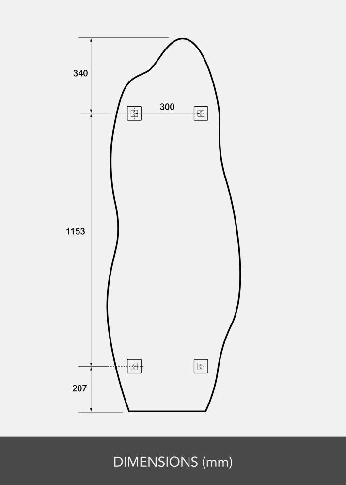 Spogulis Echo 60x170 cm