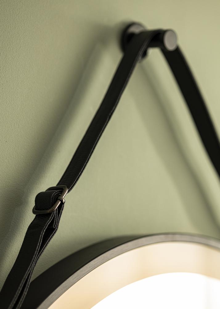 KAILA Spogulis Melns LED 60 cm Ø