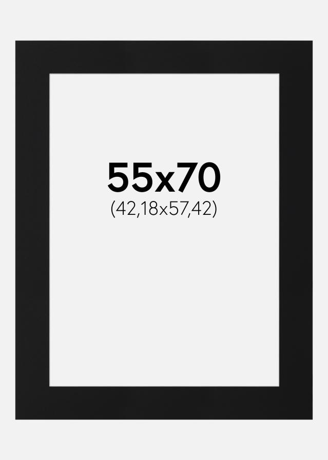 Paspartū Melns Standarts (Balts Kodols) 55x70 cm (42,18x57,42)