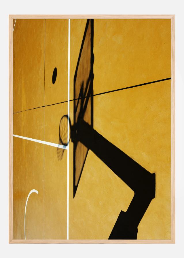 Yellow basketball court Plakāts