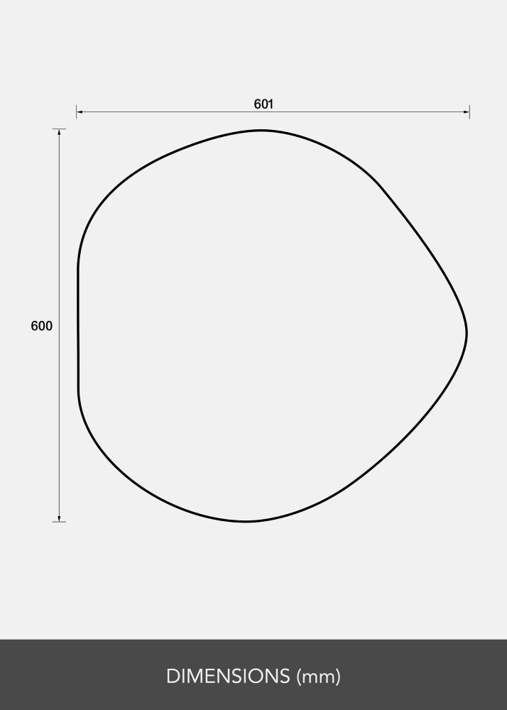 Spogulis Crystal Clear 60x60 cm