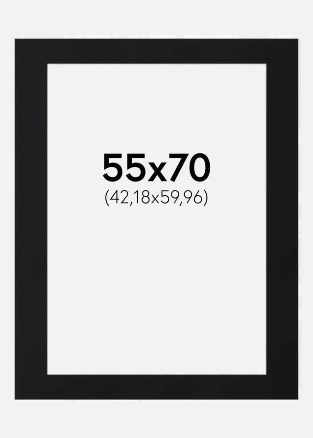 Paspartū Melns Standarts (Balts Kodols) 55x70 cm (42,18x59,96)