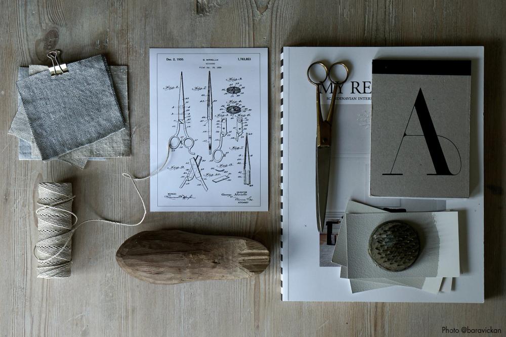 Patenta rasējums - Zāģis - Balts Plakāts