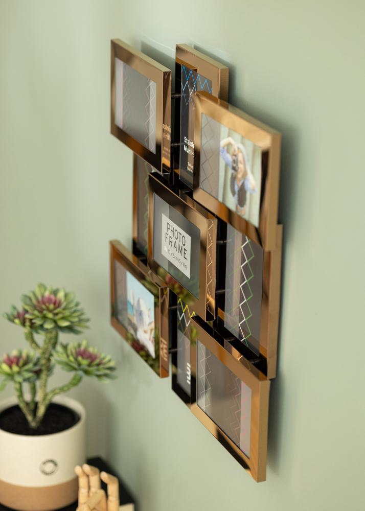 Stainless Steel Kolāžas rāmis Rose gold - 9 Bildes