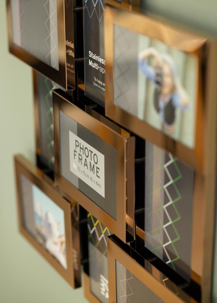 Stainless Steel Kolāžas rāmis Rose gold - 9 Bildes