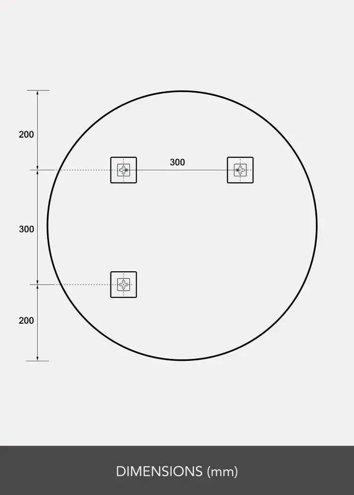 Apaļš Spogulis 70 cm Ø
