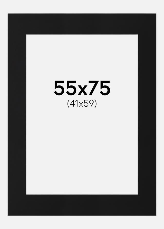 Paspartū Melns Standarts (Balts Kodols) 55x75 cm (41x59)