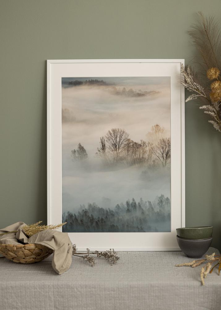 Rāmis Kaspar Balts 50x70 cm - Paspartū Balts 16x24 inches