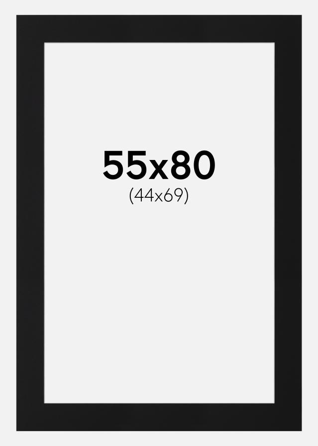 Paspartū Melns Standarts (Balts Kodols) 55x80 cm (44x69)