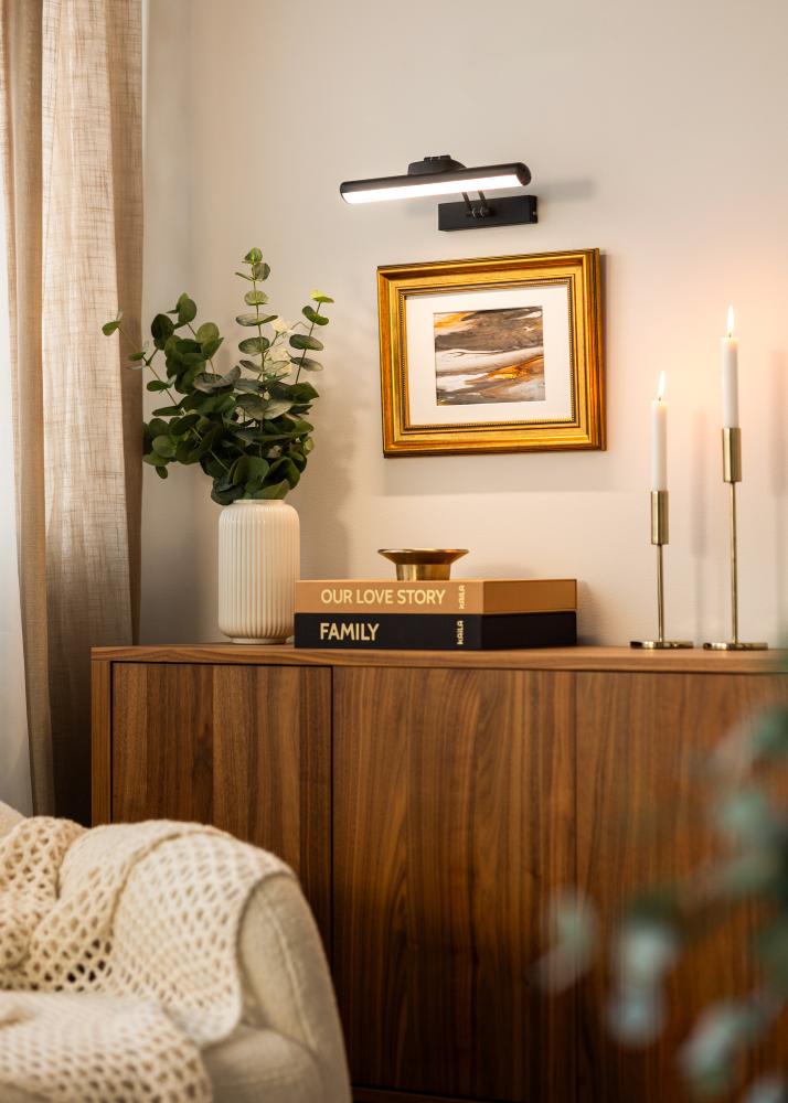 KAILA Gleam Ar Baterijām Darbināms Attēla Apgaismojums 32 cm - Melns