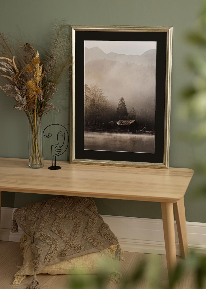 Rāmis Västkusten Sudrabs 70x100 cm - Paspartū Melns 62x93 cm