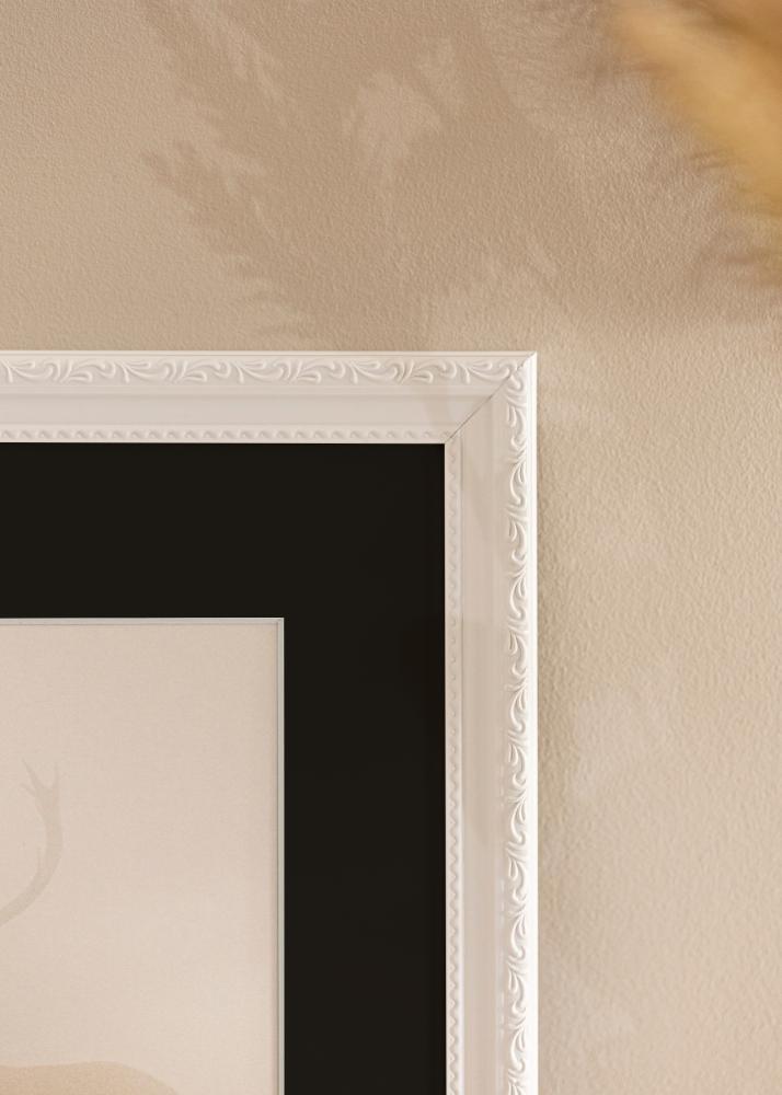 Rāmis Abisko Balts 40x50 cm - Paspartū Melns 27x35 cm