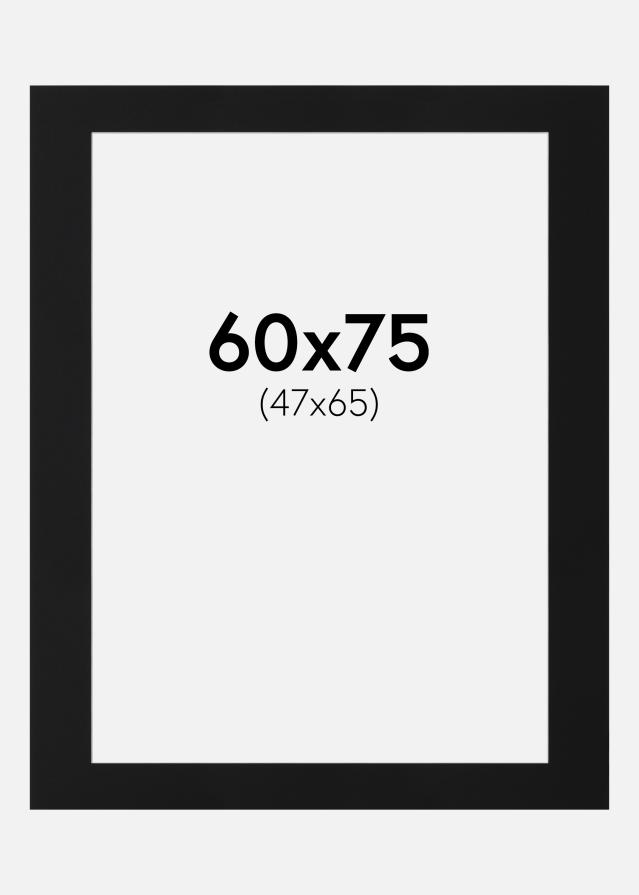 Paspartū Melns Standarts (Balts Kodols) 60x75 cm (47x65)