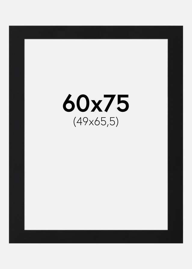 Paspartū Melns Standarts (Balts Kodols) 60x75 cm (49x65,5)