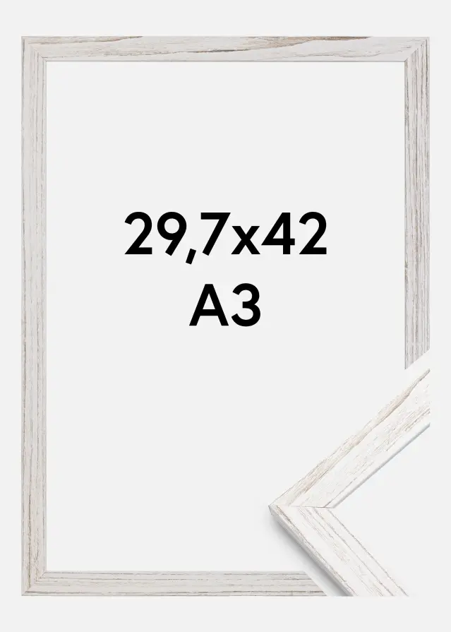 Rāmis Estētisks Akrila stikls Vintage White 29,7x42 cm (A3)