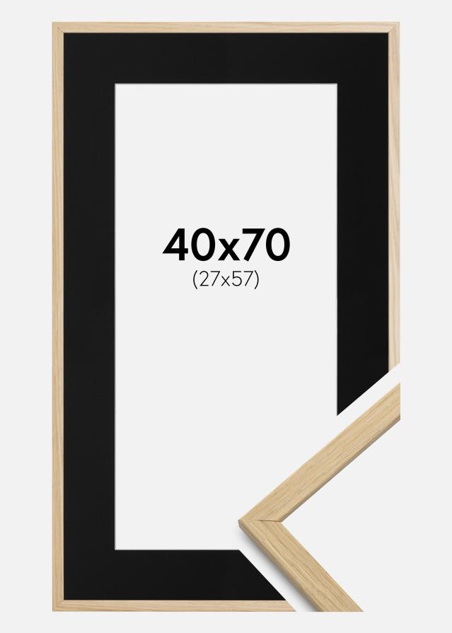 Rāmis Edsbyn Ozols 40x70 cm - Paspartū Melns 28x58 cm