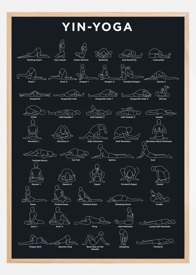 Yoga - Navy Plakāts