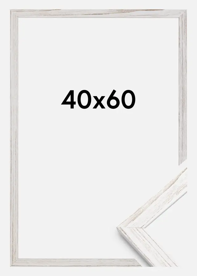 Rāmis Estētisks Akrila stikls Vintage White 40x60 cm