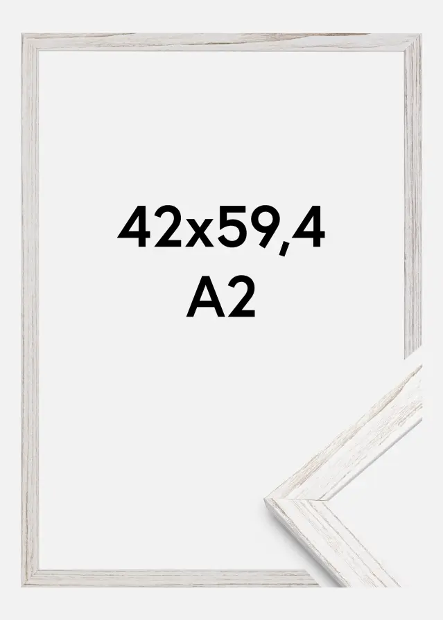 Rāmis Estētisks Akrila stikls Vintage White 42x59,4 cm (A2)