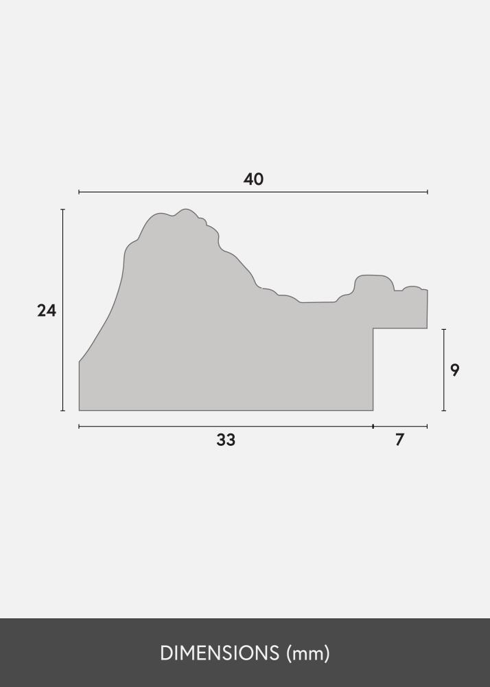 Rāmis Ornate Akrila stikls Zelta 50x70 cm