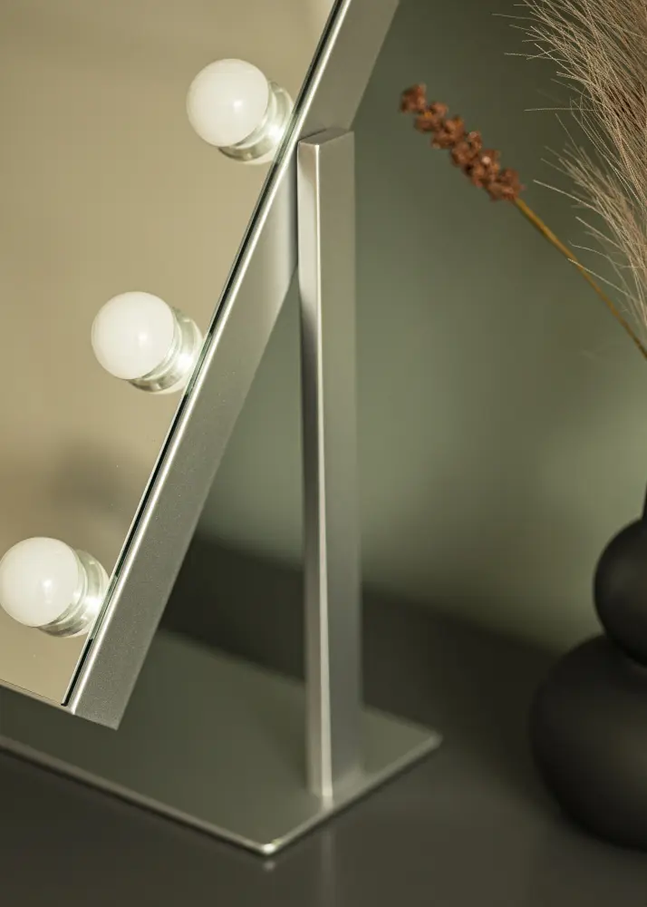 KAILA Kosmētikas spogulis Soft Corner LED Sudrabs 65x50 cm