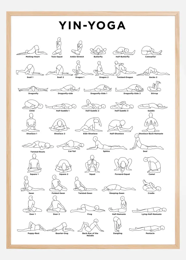Yoga - White Plakāts