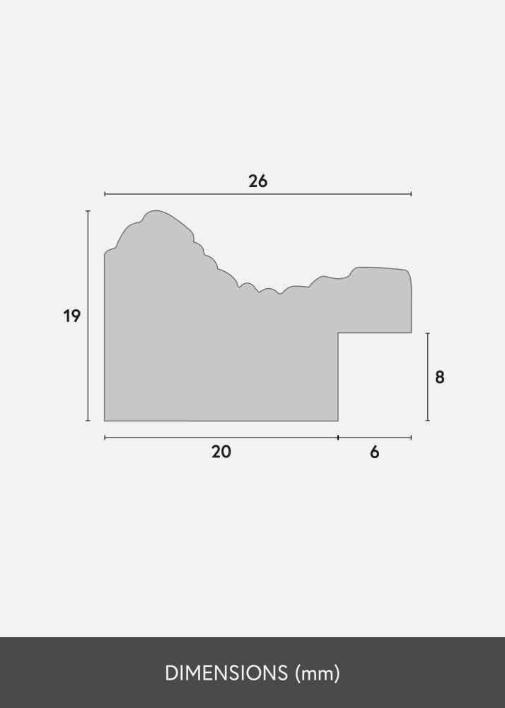 Rāmis Lattice Akrila stikls Zelta 40x60 cm