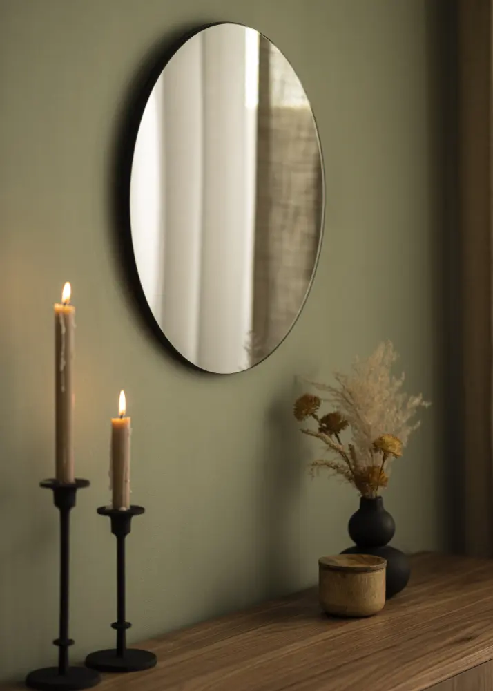 Spogulis House Doctor Walls Pelēks 50 cm Ø