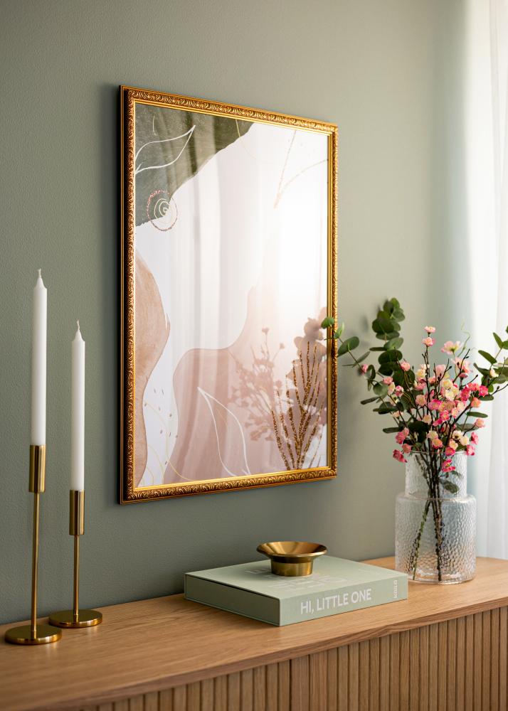 Rāmis Swirl Akrila stikls Zelta 50x70 cm