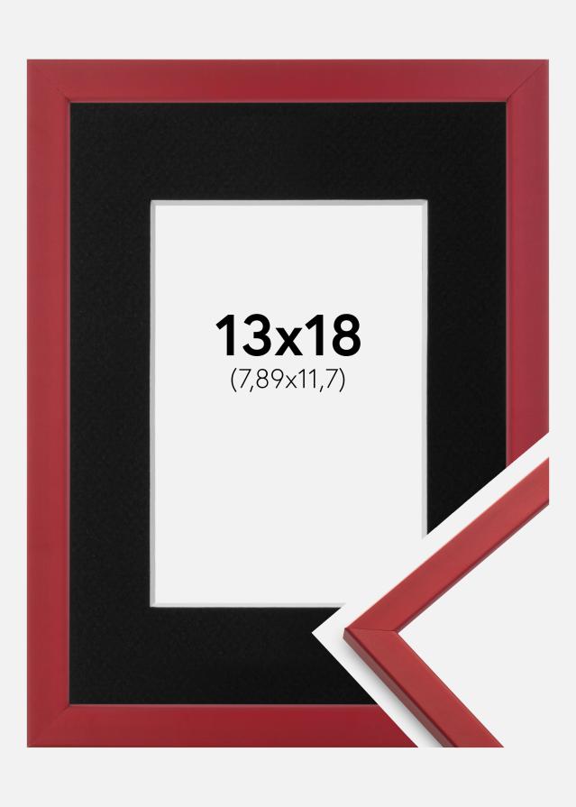 Rāmis Edsbyn Sarkans 13x18 cm - Paspartū Melns 3,5x5 inches