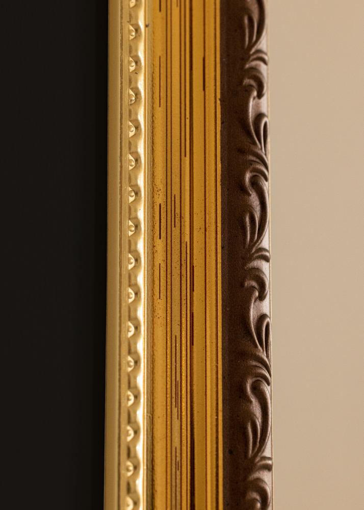 Rāmis Abisko Zelta 30x40 cm - Paspartū Melns 18x27 cm