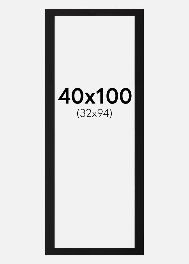 Paspartū Canson Melns Balta krāsota maliņa 40x100 cm (32x94)