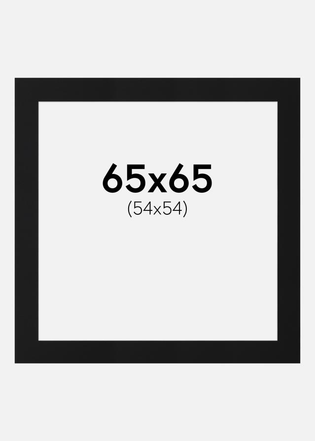 Paspartū Melns Standarts (Balts Kodols) 65x65 cm (54x54)