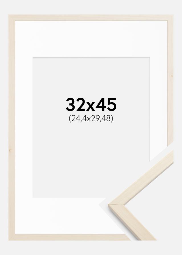 Rāmis Edsbyn Kļava 32x45 cm - Paspartū Balts 10x12 inches