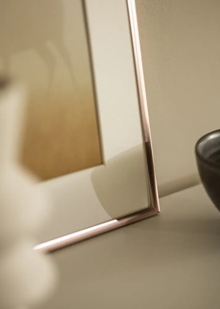 Rāmis Scandi Rose gold 30x40 cm - Paspartū Balts 8x12 inches