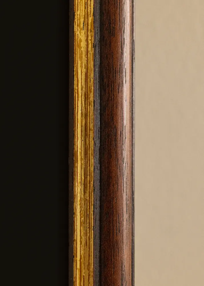 Rāmis Siljan Brūns 30x40 cm - Paspartū Melns 21x30 cm