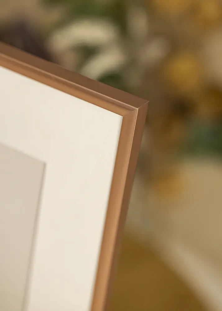 Rāmis Scandi Rose gold 30x40 cm - Paspartū Balts 8x12 inches