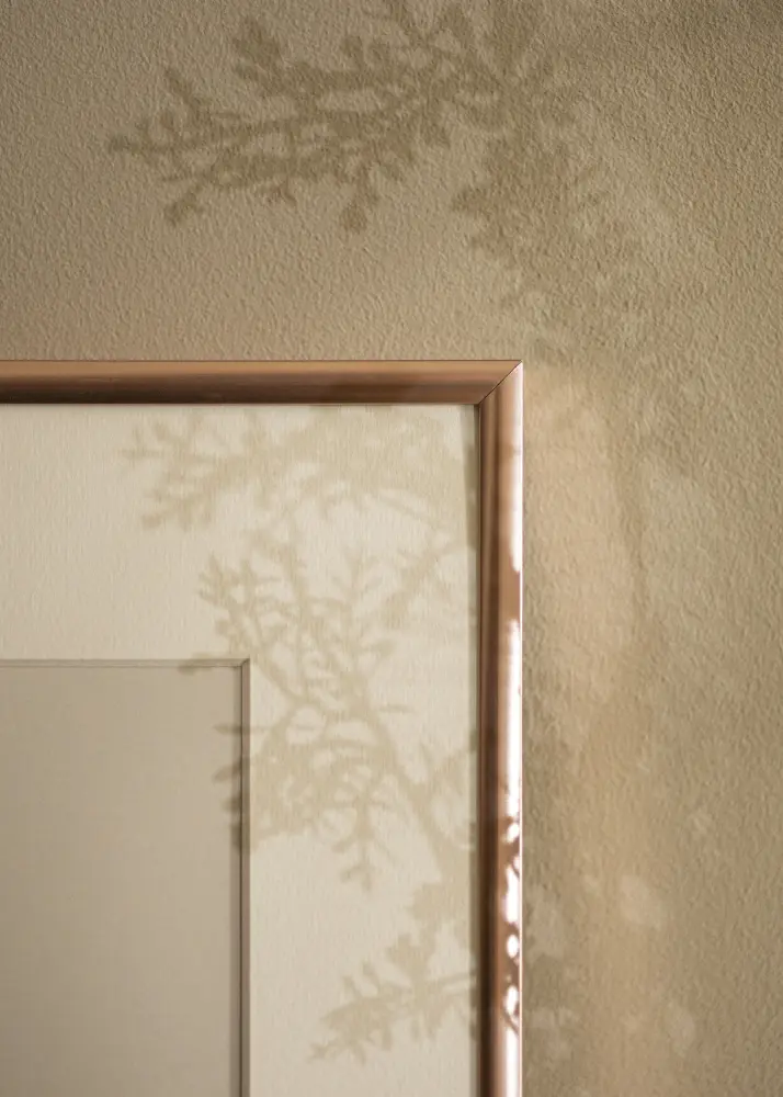 Rāmis Scandi Rose gold 30x40 cm - Paspartū Balts 8x12 inches